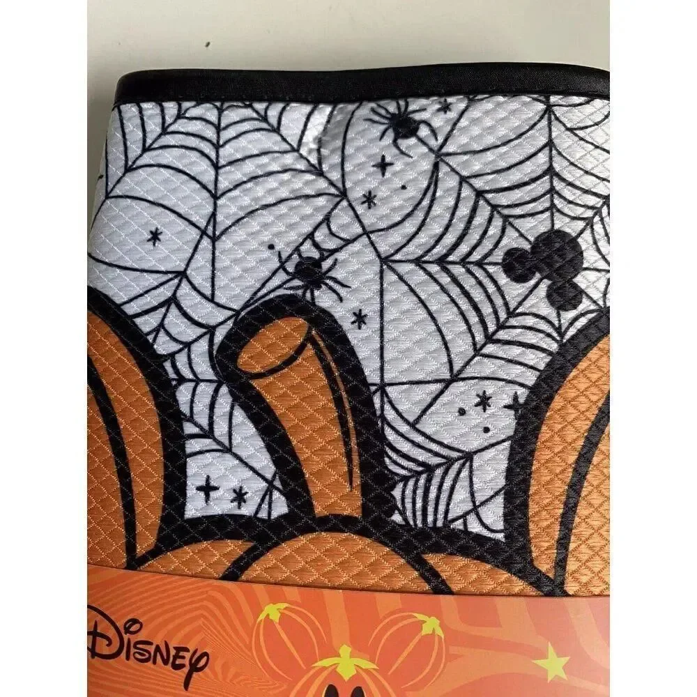 Disney Mickey‎ Mouse Halloween Dish Drying Mat 16”x18” Spider Web Pumpkin NEW